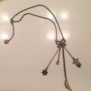 Betsey Johnson Multi-Charm Necklace